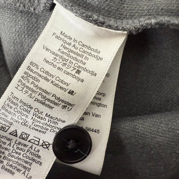 J. Crew Authentic Fleece Button Down, 2 Front Breast Pockets, Gray Sz. Small - Picture 7 of 7